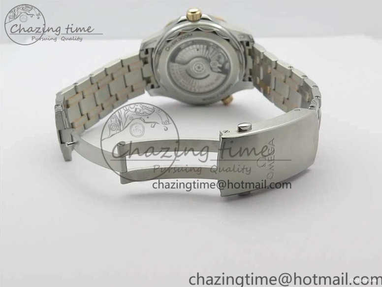 1223 2018 Seamaster Diver 300M SS RG VSF 1:1 Best Edition RG Bezel Blue Dial on SS RG Bracelet A Sleek 7925